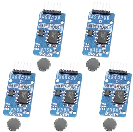 Real Time Clock RTC Modul kompatibel mit RUIZHI 5 Stück I2C-Echtzeituhr RTC mit Batterie Modul AT24C32 Modul 3.3-5.5V Kompatibel mit Arduino