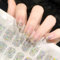 Semi Cured Gel Nails Strips 22 Stickers Nail Wraps Soft Self-Adhesive Gel Nail Stickers Salon-Quality Gel Nail Strips for Nails Manicure Nail Wraps UV/LED Lamp Required (65-Starry Sky)
