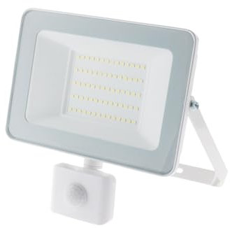 Zenitech Projecteur LED de chantier - Technologie Sensor - 50W 5000lm IP44 6500K - Blanc