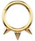 Decentraland 1 Stück 16G Gold Durchmesser 14mm Spike Nase Septum Mund Hoop Ohrring Knorpel Chirurgenstahl Gothic Ring Piercing Schmuck
