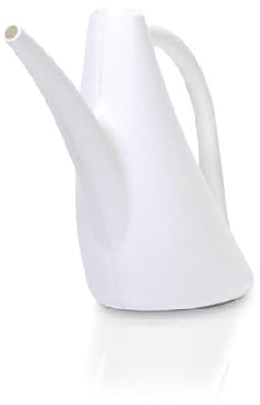 Gießkanne zum Bewässern der Pflanzen Blumentöpfe Kunststoff klein 1,5L (Weiß)