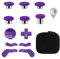 Baguettes en métal pour Manette Xbox Elite Series 2 - Kit de Boutons magnétiques de Rechange Comprenant 6 joysticks en métal plaqué, 4 pagaies, 2 Coussinets en D, 1 Outil d'ajustement (Violet)