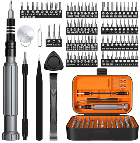 Präzisions-Schraubendreher-Set, 150-in-1, kleines Schraubendreher-Set mit Etui, Elektronik-Reparaturwerkzeug-Set für Brille, Türklingel, Uhr, Computer, Laptop, iPhone, MacBook, PS5, Xbox-Controller,