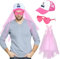 Ulikey Junggesellenabschied Accessoires Männer, JGA Hats Glasses Veil Bachelor Party Zubehör Männer Accessoires, JGA Party Kostüm Zubehör Männer Hochzeit Deko für Bachelorette