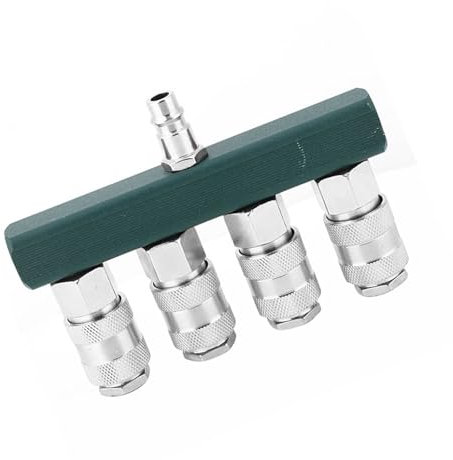 Tbest Otros Componentes Neumáticos, Contor Rápido de 4 Vías, Rosca NPT de 1/4 pulg., Acoplador de Manguera de, Accesorios Neumáticos