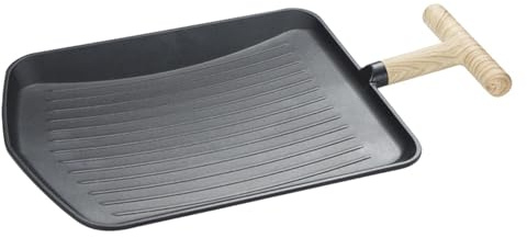 Gazocua Grill Pan - Non-Stick and Splash Guard Grill Equipment, Outdoor Barbecue Grill Pan - for Garden Parties Grilling Meat and Vegetables for Beginners and Experienced