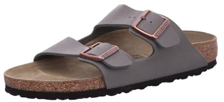 Birkenstock Arizona 151213, Sandali unisex adulto, Beige (Stone Nubuk), 47