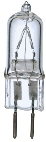 Satco S3168 75 Watt 1250 Lumens T4 Halogen GY6.35 Base 120 Volt Clear Light Bulb, Dimmable