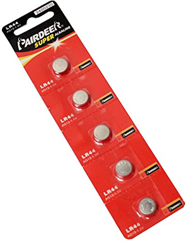 BeMatik - Pile de Bouton LR44 AG13 1.5V Pack de 5 unités