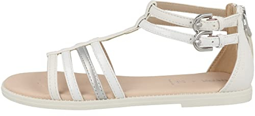 Geox Fille J Sandal Karly Girl Sandales, White, 32 EU