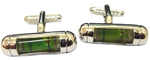Onyx Art Of London Green Spirit Level Cufflinks Supplied in a Cufflink