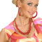 PARTY DISCOUNT Perlenkette, 70er Jahre, rot