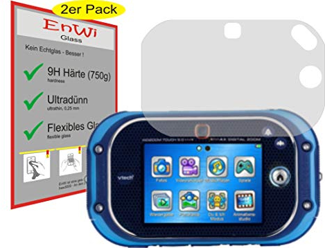 EnWi | 2X Extrem harte 9H Display-Schutz-Folie für Vtech Kidizoom Touch 5.0