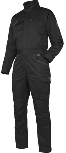WÜRTH MODYF Overall Stretch X - professioneller Arbeitsoverall für Herren - Overall mit Knieschutztaschen - in der Größe XXL in Schwarz