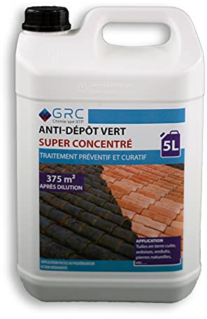 GRC- Traitement Anti-dépôt vert - 5L Super Concentré pour 375m²