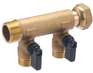 Collecteur Ecrou libre Femelle - Mâle 20x27-2 départs à Vannes 15x21 NOYON & THIEBAULT