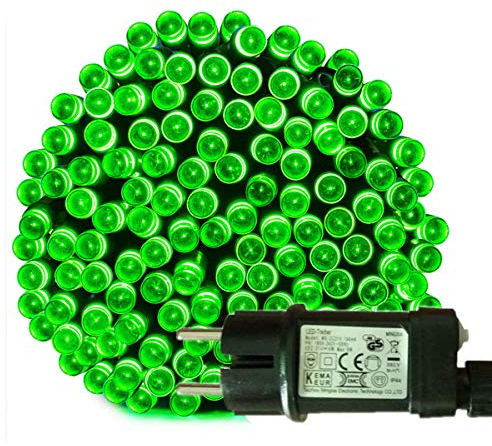 Tuokay 20M 200 LED Luces de Interior Cadena de Luces con Adaptador 8 Modos Decorativa Iluminación para Arbol,Boda (Verde)