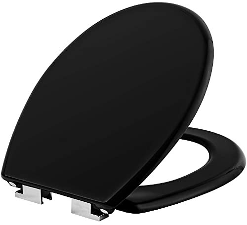 Abattant WC, Soft Close, Siège de Toilette, noir
