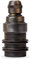 Vintage Gewindemantel (+2 Gewinderinge) Lampenfassung aus Messing - Made in Europe - E14, Antik-gebürstet Finish