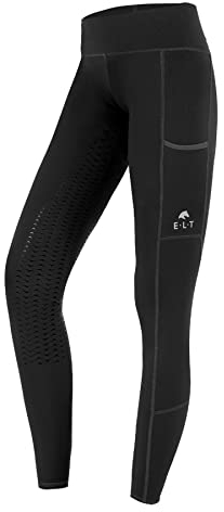 ELT Reitleggings Ella, schwarz, Gr. 152 - Kinderreitleggings, 152, schwarz