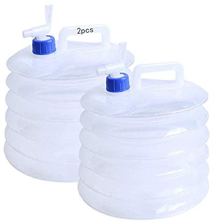 2pcs Conteneur d'eau Pliable,Reservoir d Eau Pliable,Bidon Eau Pliable,Reservoir Eau Souple,Bidon Pliable,Conteneur d'eau Pliable Camping,Réservoir d'eau Pliable