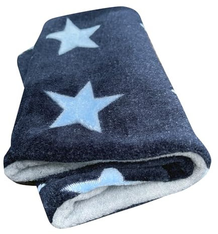 Wollhuhn Warmer Jungen/Mädchen UNSER WÄRMSTER Winter Loop/Schlauchschal/Schlupfschal Zwei Lagen Fleece (Sterne Blau/Blau)