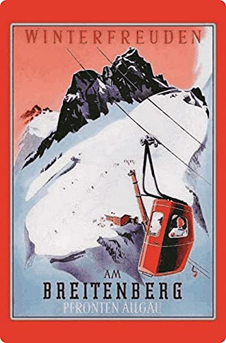 Metall Schild 20x30cm Urlaub Pfronten Allgäu Bayern Blechschild