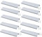 JNRFTY 10 Stück Silber Griffe Versteckt Modernes Möbelgriffe Küchengriffe Griffe schubladengriffe Aluminium Mit 20 Schrauben Küche Griffe Lochmitte 192MM