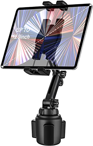 woleyi Getränkehalter für Auto/LKW, 360° drehbar, universal, Tablet-Ständer, kompatibel mit iPad Pro Air Mini, Galaxy Tabs, Handys, 4-12,9 Zoll Gerät ES