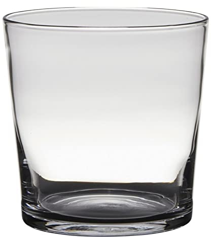 innaGLAS Cache-Pot en Verre Alena, Transparent, 19cm, Ø19cm - Pot à Plantes