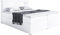 MEBLINI Boxspringbett mit Bettkasten - Bett mit LED Kopfteil - Gepolstert Doppelbett mit Matratze und Topper - Polsterbett mit Stauraum - Stauraumbett - ASPIN - 160x200 - H3/Weiß Kunstleder