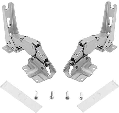 Hinges Compatible with Bosch Neff Siemens Integrated Fridge Freezer Pair of Hinges Left or Right Side 481147 By Gekufa
