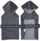 LeerKing Hunderegenmantel mit weichem Futter Regenjacke Wasserdicht Regenmantel Hund für kleine, mittlere und große Hunde Länge 11 bis 71 GY M