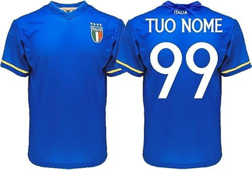 Generico Maglia Italia Azzurri Personalizzata 2023 2024 Replica Ufficiale Bambino Adulto Nazionale 100% Poliestere