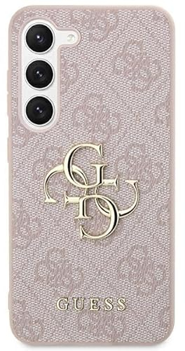 CG MOBILE Guess 4G Big Metal Logo Hülle für Sansung Galaxy S24 (Pink)
