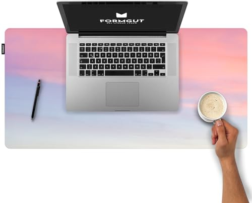 FORMGUT Schreibtischunterlage mit Motiv, Laptop Unterlage, Desk Mat (80x40 cm - Air) - Mauspad XXL, Unterlage Schreibtisch Unterlegmatte, Tischunterlage für Gaming, Büro, Homeoffice