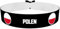 Polen runde Flaggen Stoffarmband - Wasserfestes Satin Armband - Länder Armbänder - Patriotisches Schmuckstück - Geschenkidee für Reisende und Weltenbummler - Trendy Modeaccessoire