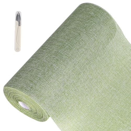 SWAWIS Tischband Grün Tischläufer Rolle 30cmx25M Tischläufer Grün Leinenoptik Tischband Tischläufer Hochzeit Tischläufer Geburtstag Vintagegrün für Tischdeko Hochzeit Geburtstag Taufe Deko