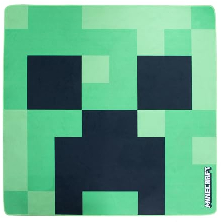 Phoenix- Minecraft Creeper Alfombra, Mapa, Color Verde, 120 x 120 cm (Quadratisch) (887101MC)