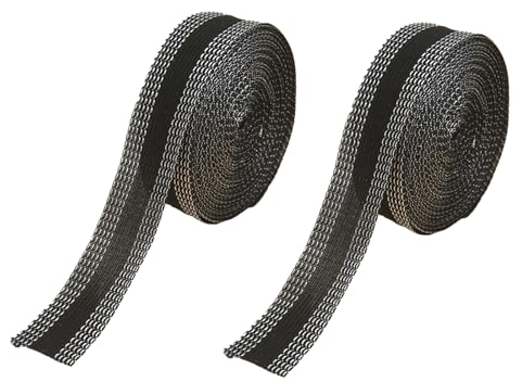 SULIVES Wonder Web Hemming Tape for Trousers, 10M Iron-On Extra Strong Invisible Adhesion Fabric Fusing Tape for Clothes, Jeans, Pants, Curtains, Collars (Black, 2.5CM Wide)