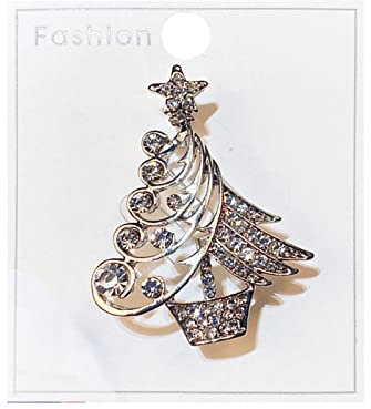 Brooches for Women Uk Vintage Christmas Brooch Cute Old Man Christmas Tree Christmas Decoration Drip Badge Accessories Clothing Bag Jewelry Pin Brooch Gift Brooch Valentine Brooch (Grey, One Size)