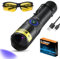 DARKBEAM Taschenlampe UV Lampe 365nm - Mini & leistungsstarke LED Ultraviolett Schwarzlicht Taschenlampen - Wiederaufladbare UV Lampe für AC-Leck, Harzaushärtung, Handheld Tierurindetektor