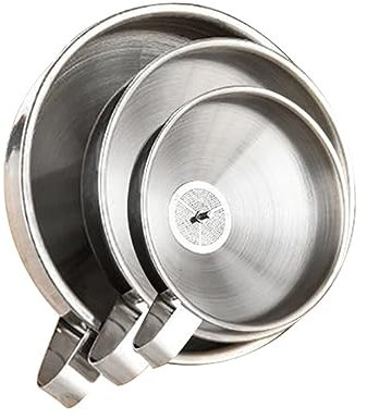 Mushroom Funnel,Stainless Steel Funnel 3 pcs,Kitchen Cooking Funnel with Removable Strainer Filter for Transferring Liquids or Powders 8.5/9.5/11.5cm