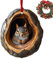 Ornamenti natalizi con animali - Ciondoli con animali per albero di Natale | Ornamento acrilico 2D con motivo animale albero di Natale | Ornamenti della fauna selvatica, decorazioni natalizie, decoraz