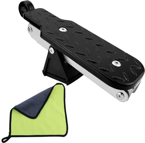 Ukbzxcmws Marche de porte de voiture pliable pour accès au toit 7 positions réglables Escabeau portable équipement d'extérieur pour voiture et camion