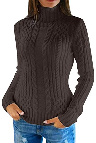 Pull Col Roulé Femme Laine, Pull Femme Hiver Chaud Laine Pull Elegant Femme Long Pull Femme Hiver Pull Femme de Noel Pull Pure Laine Femme Pull Angora Femme Pull Femme Couleur Lilas