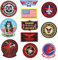 Jortmrd 11 Stück Top Gun Aufnäher zum Aufbügeln Top Gun Patches USA Flagge Maverick Bestickt Air Force Navy Army Patches für Kleidung Jacke Jeans Applikation