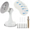 Sumnacon Magnetic Door Stopper, Heavy Duty Stainless Steel Door Stop Holder Come with 4 Pcs 3M Double-Sided Adhesive Tape & Hardware Screws, Install with Adhesive Tape Or Screws On Floor Wall (White)