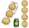 500 Stück Kraftpapier Aufkleber, 38 mm Rund Geschenksticker, Aufkleber zum Beschriften, Kraftpapier Aufkleber Etiketten für Backen Geschenktüten Karte Briefumschlag Flasche und Hochzeit