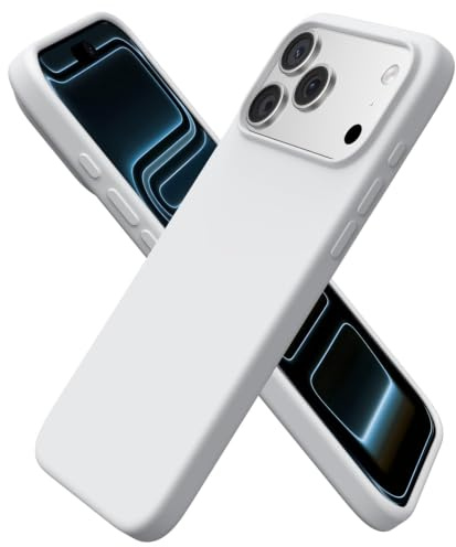 ORNARTO Compatible with iPhone 17 Pro Max Case, Liquid Silicone Slim Cover | Light Gray,6.9,Shockproof Protection,Comfortable Grip,Precise Cutouts,Responsive Buttons,Smooth Finish,Camera Protection